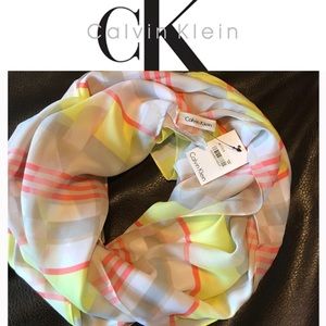 Calvin Klein Silk Sheer High Quality Women's Scalf